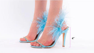 Blue Feather Heel - Sparkl Fairy Couture 
