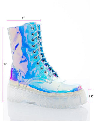 Opal Combat Boot - Sparkl Fairy Couture 