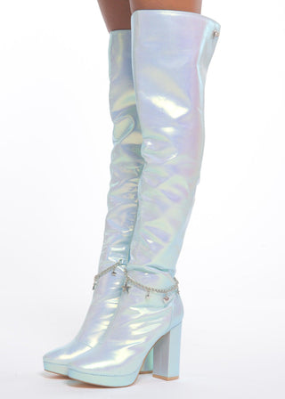 Blue Fairy Star High Boot - Sparkl Fairy Couture 