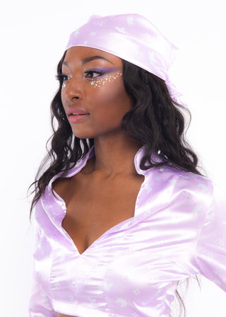 Lavender Monogram Headscarf & Bandanna - Sparkl Fairy Couture 